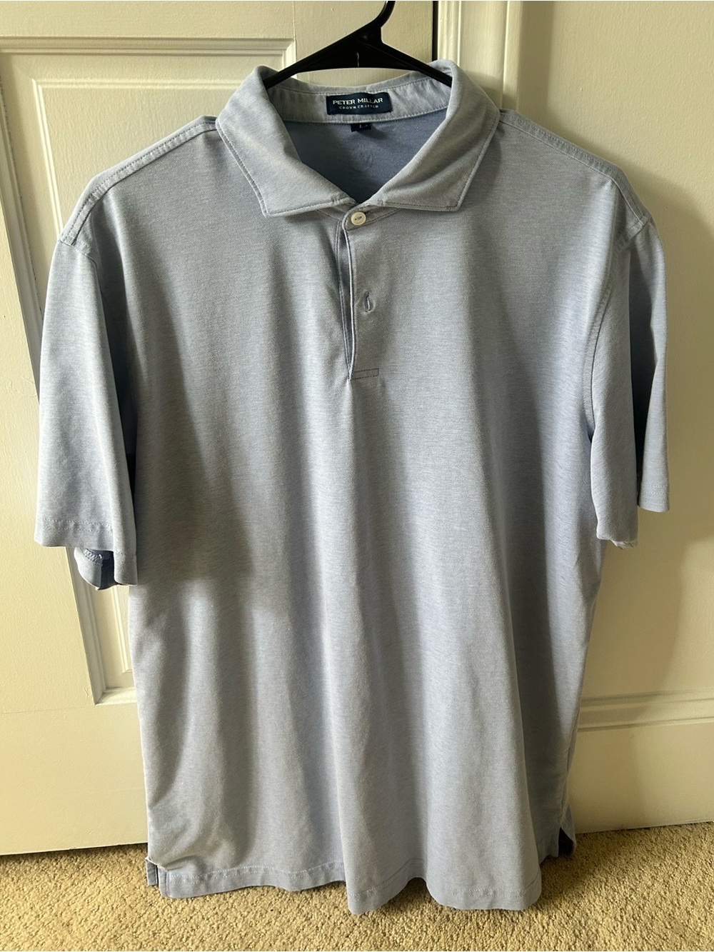 Peter Millar Light Blue Crown Crafted Polo